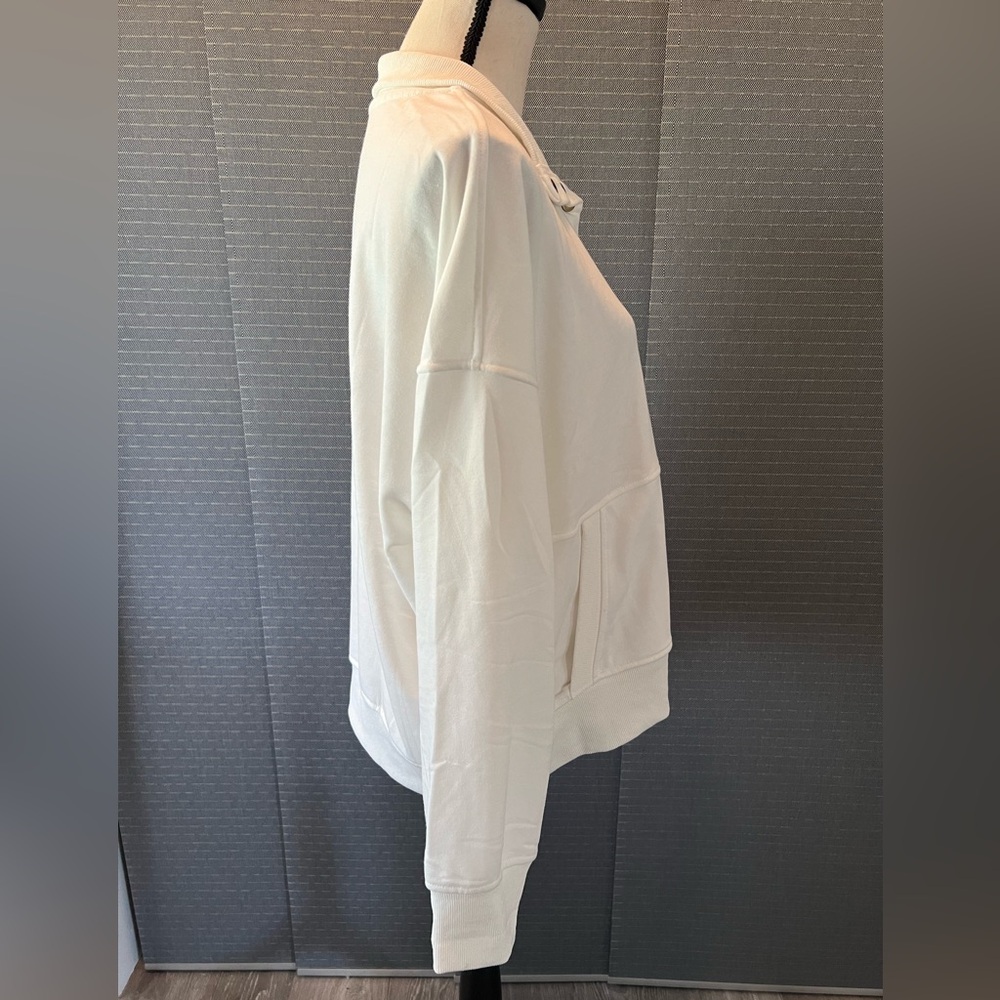 Oversized Pullover With Snap Button Collar - image 3